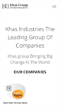 Mobile Screenshot of khasindustries.com